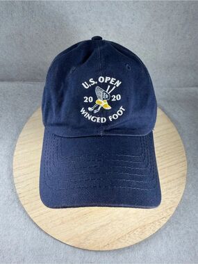 Official 2020 US Open Winged Foot Golf Hat Navy Blue USGA Adjustable Size OSFM